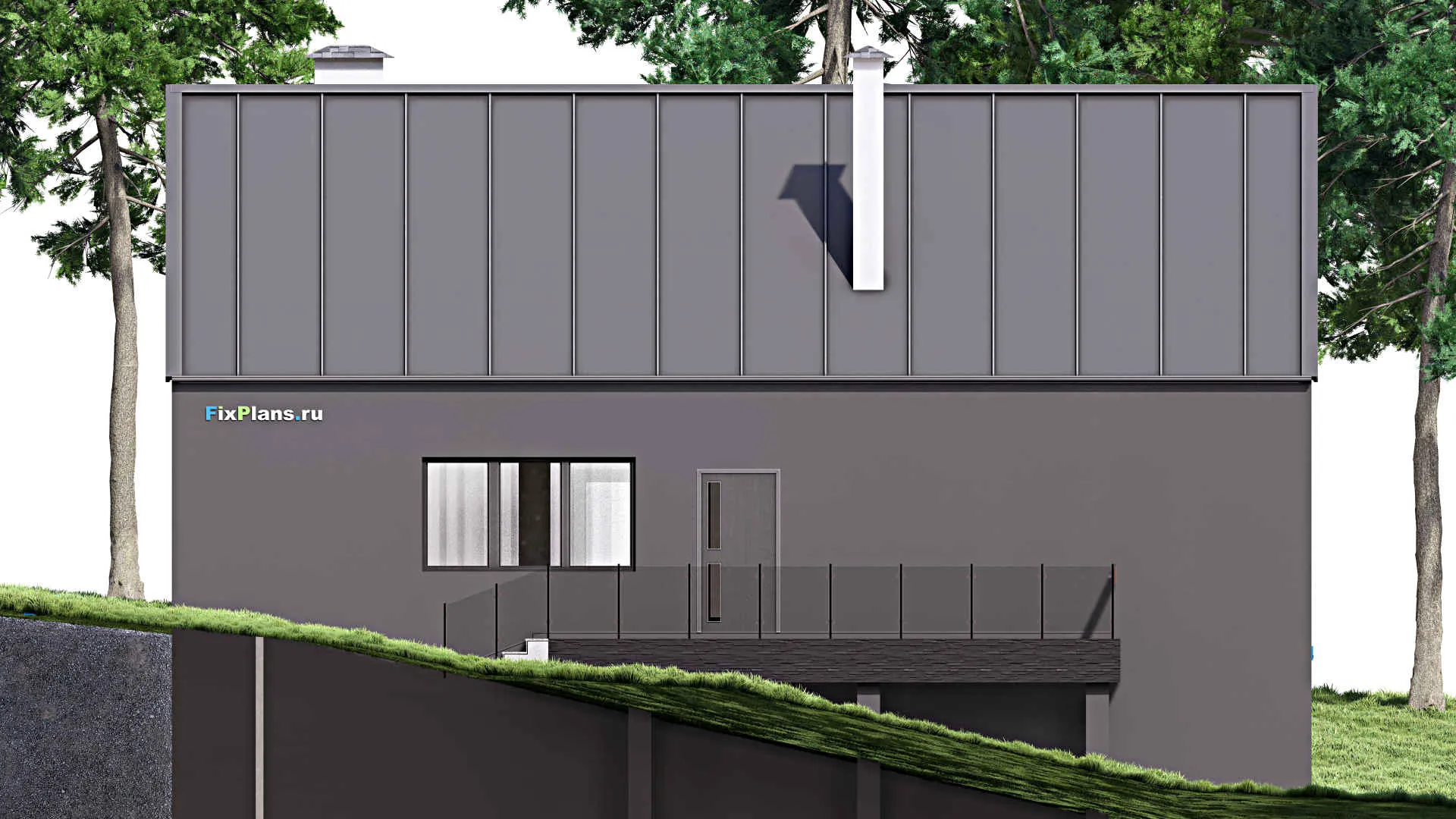 F-13067 - Проект бани 11 на 15, площадью 110 м² с санузлом и спальней