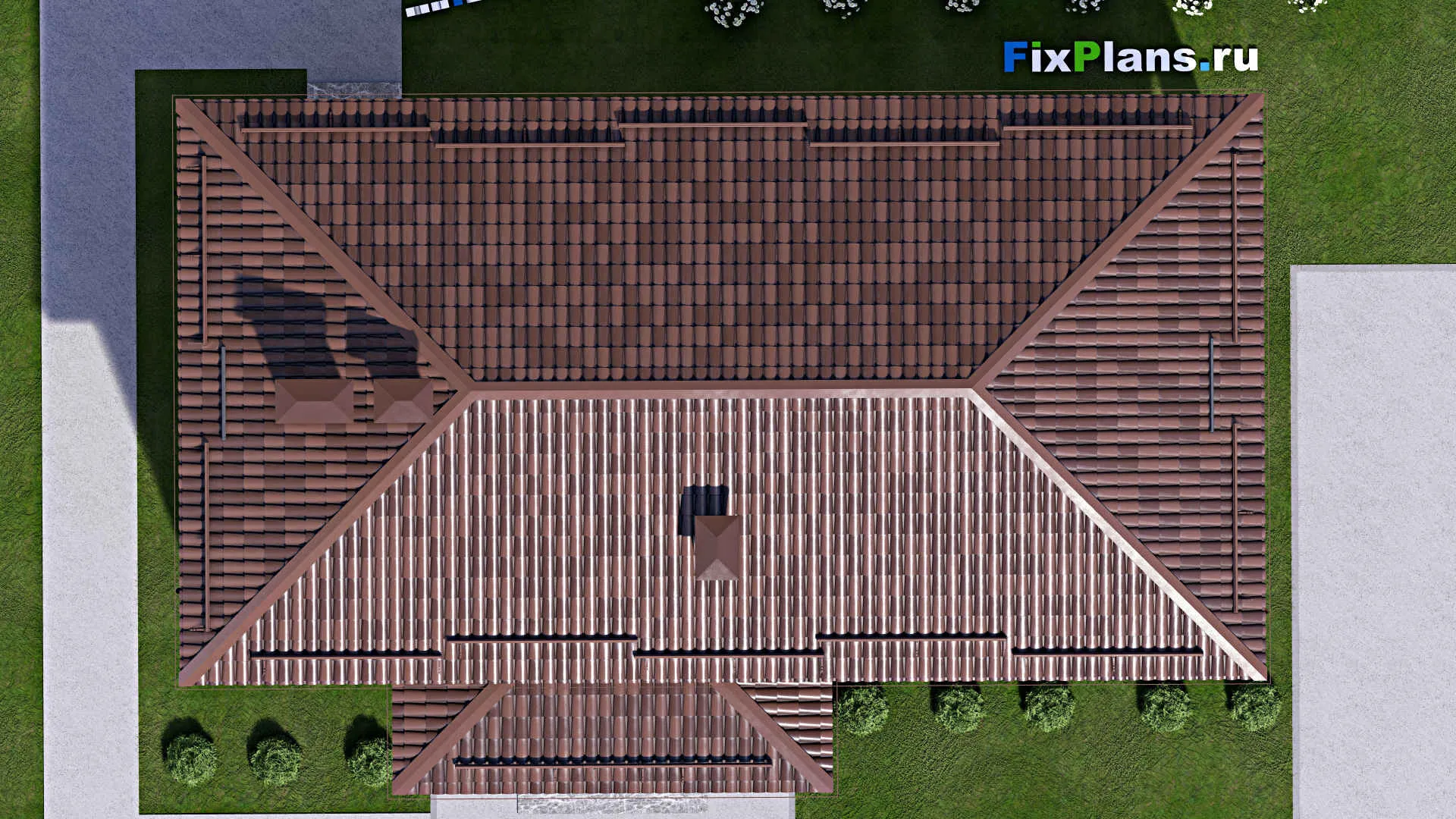 F-13238 - Проект двухэтажного дома 10 на 16, площадью 200 м² с террасой, балконом и 4 спальнями