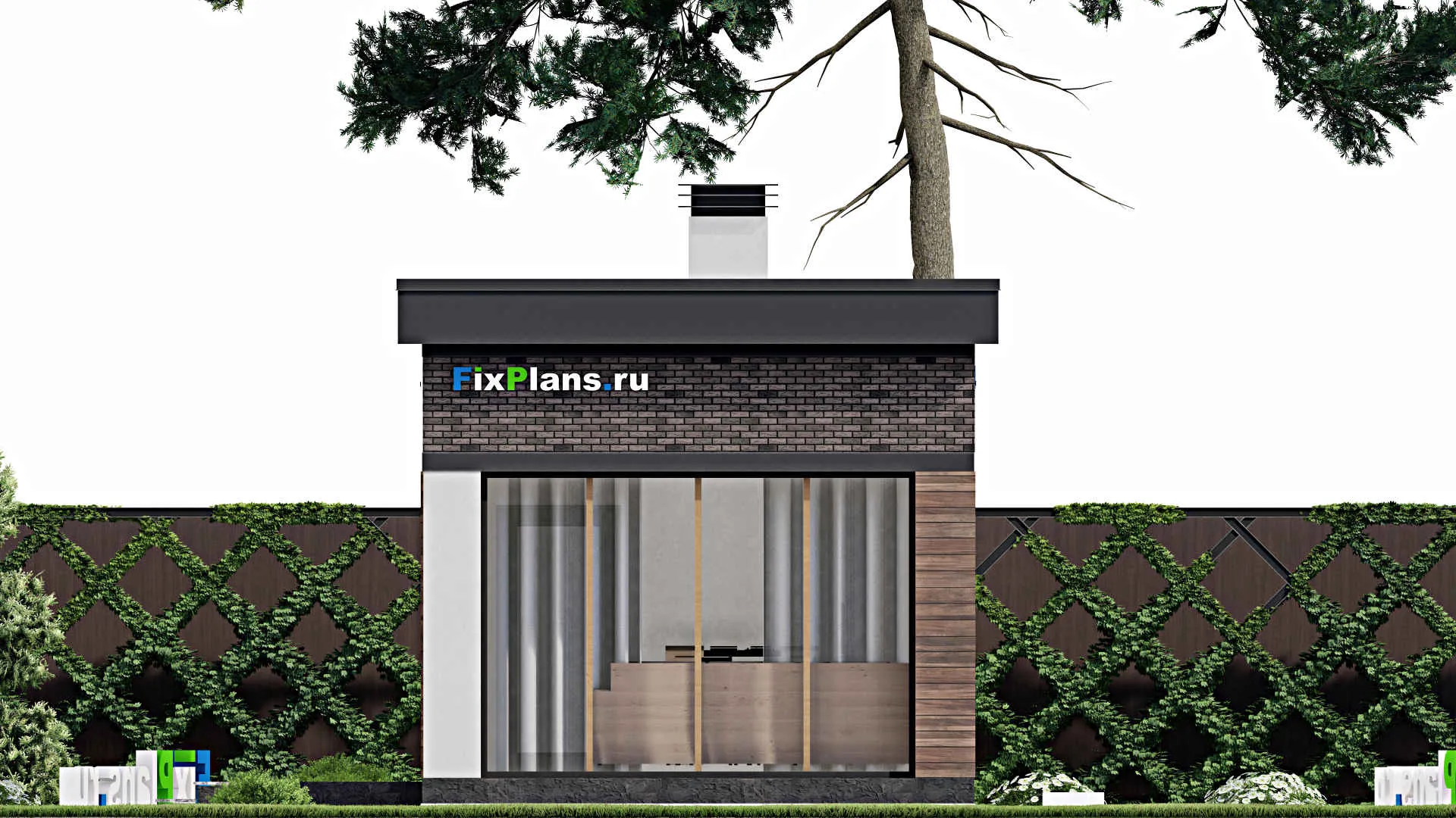 F-8846 - Проект бани 6 на 11, площадью 40 м² с санузлом