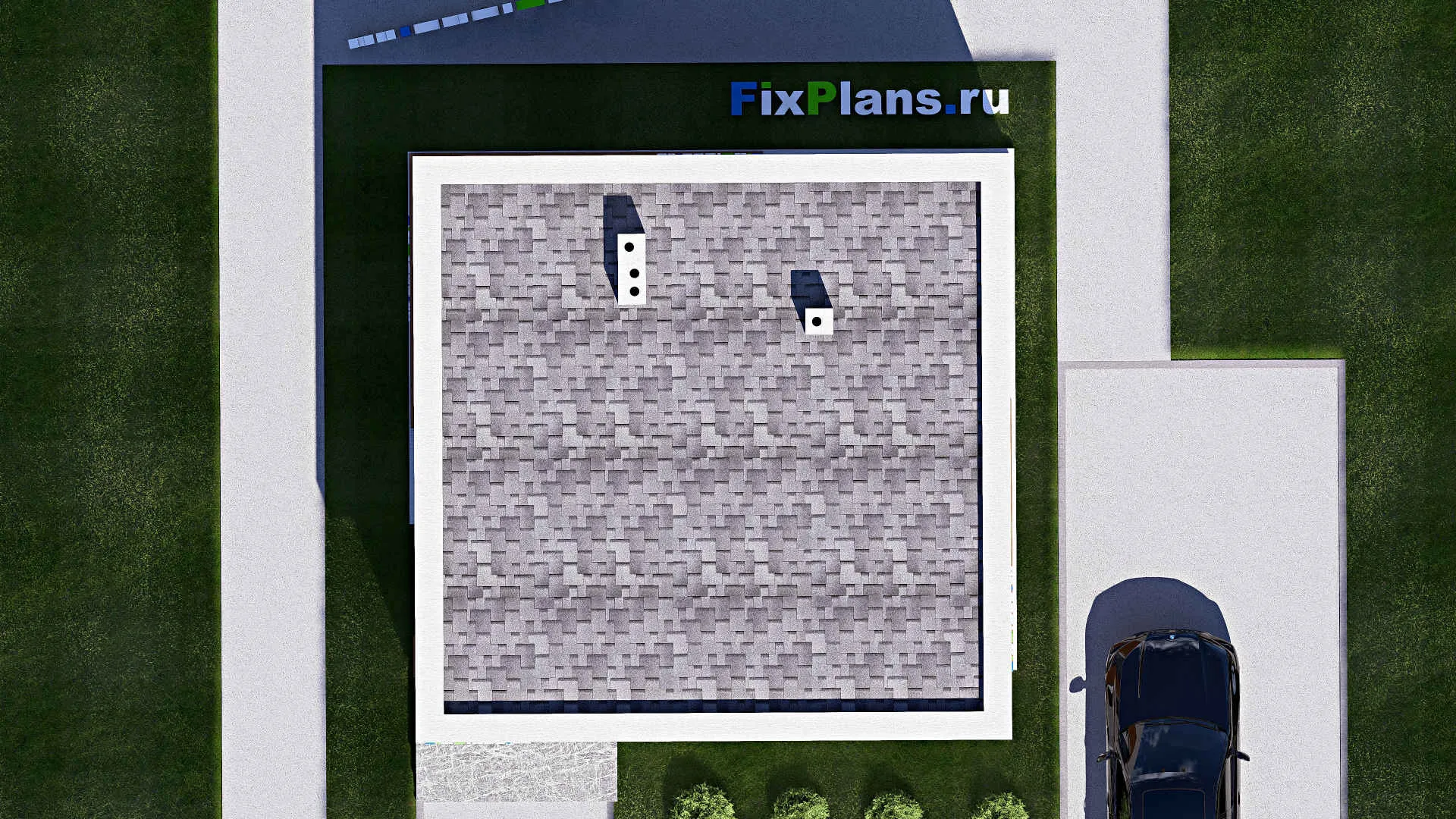 F-20429 - Проект бани 9 на 9, площадью 60 м² 